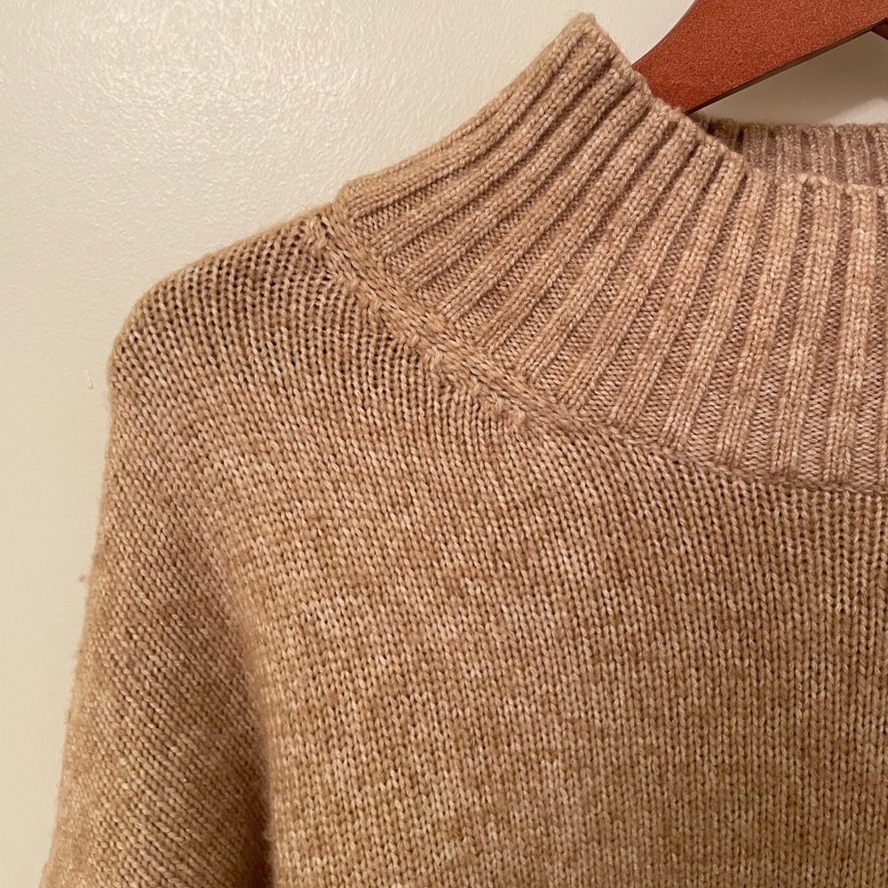 H&M Beige Mock Neck Sweater
